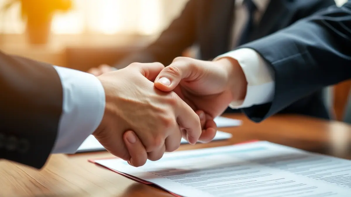 Imagen genérica que representa una reunión o negociación.