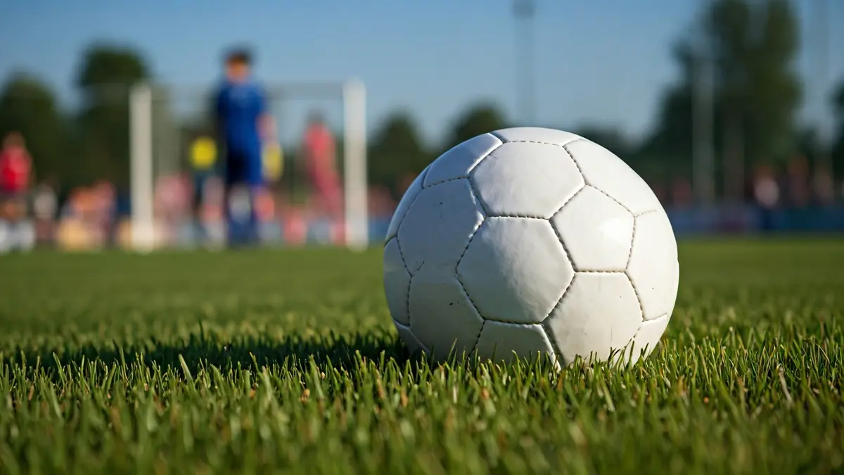 Generic image representing the promotion of women's sports, with a soccer ball on grass.