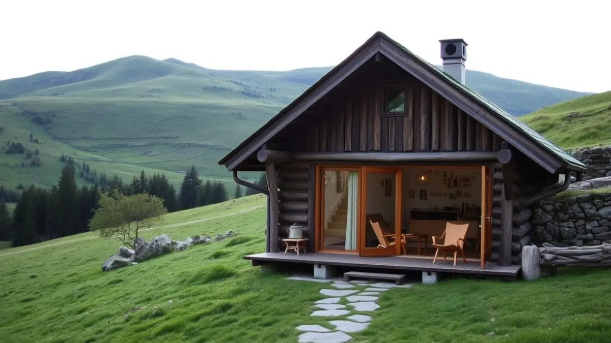 Irudi generikoa: landa-eremuko kabina bat, sorkuntza-giroa iradokitzen duena.