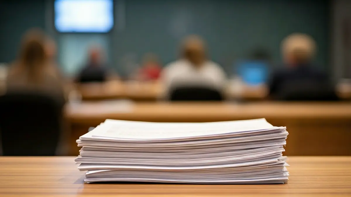 Irudi generikoa udal dokumentu eta txostenen pilaren batena.