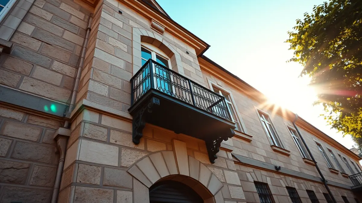 Imagen genérica: Fachada del edificio de la Diputación Foral, bajo el sol.