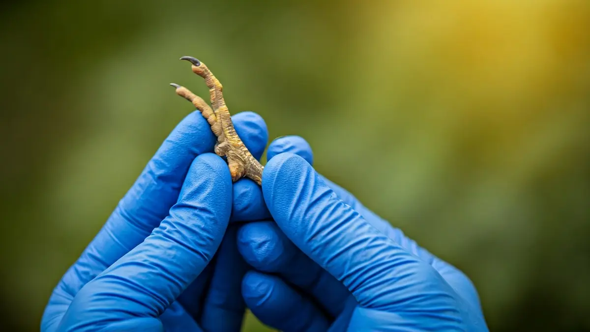 Irudi generikoa hegazti baten anillamendu zientifikoarena, natura ingurune batean.