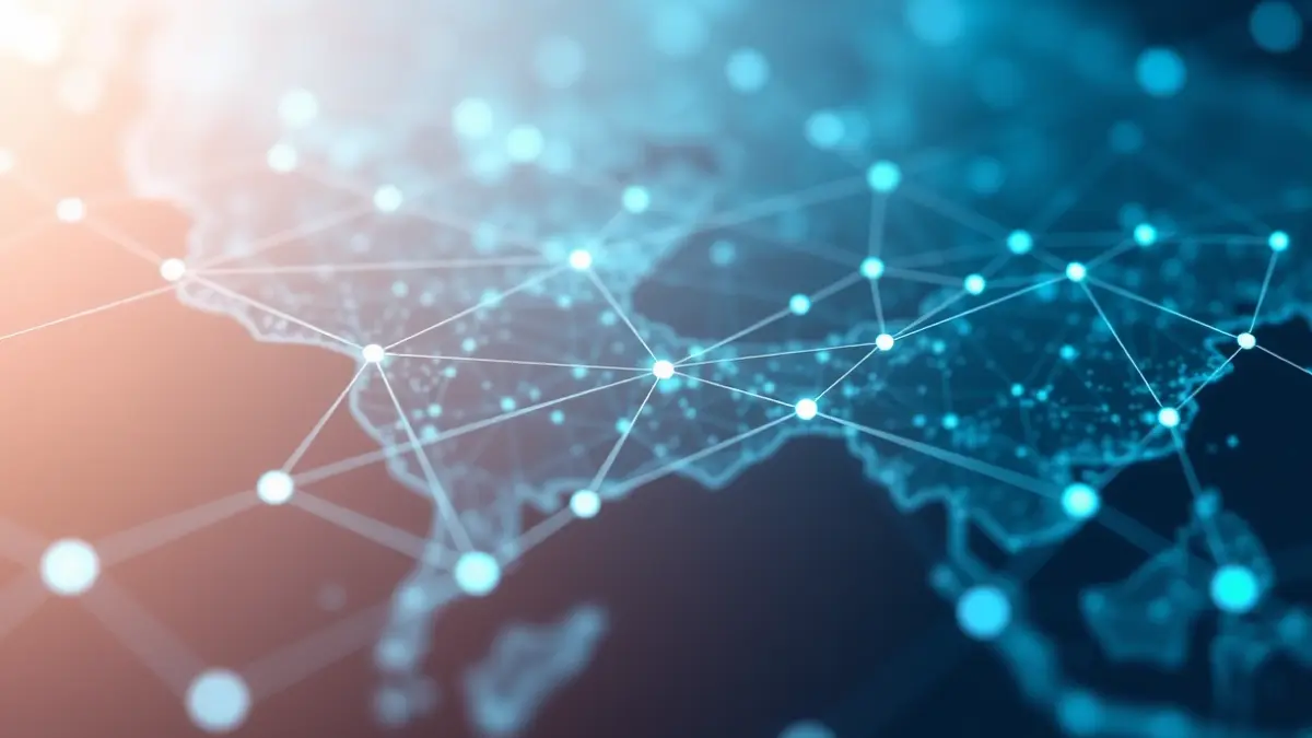 Irudi generikoa datu-fluxu eta konektibitate sare baten irudikapen abstraktua erakusten duena.