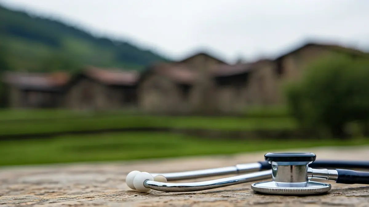 Irudi generikoa landa-osasunaren erronkak irudikatzen dituen estetoskopio batena.