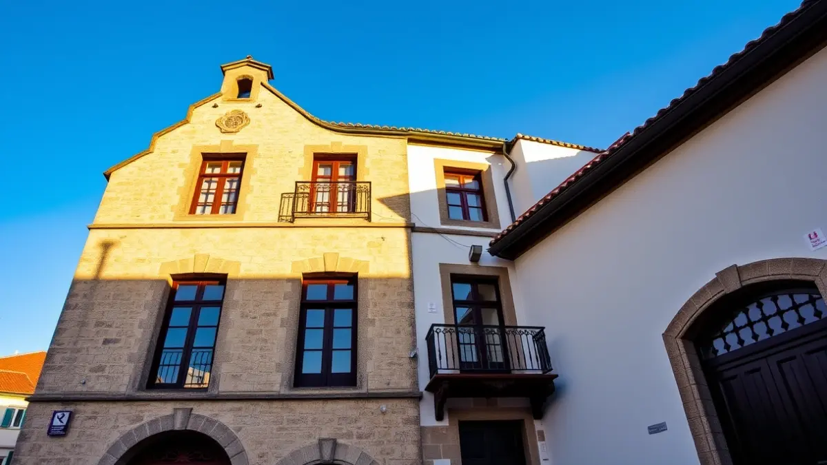 Aretxabaletako udaletxearen irudi generikoa, eguzkipean.