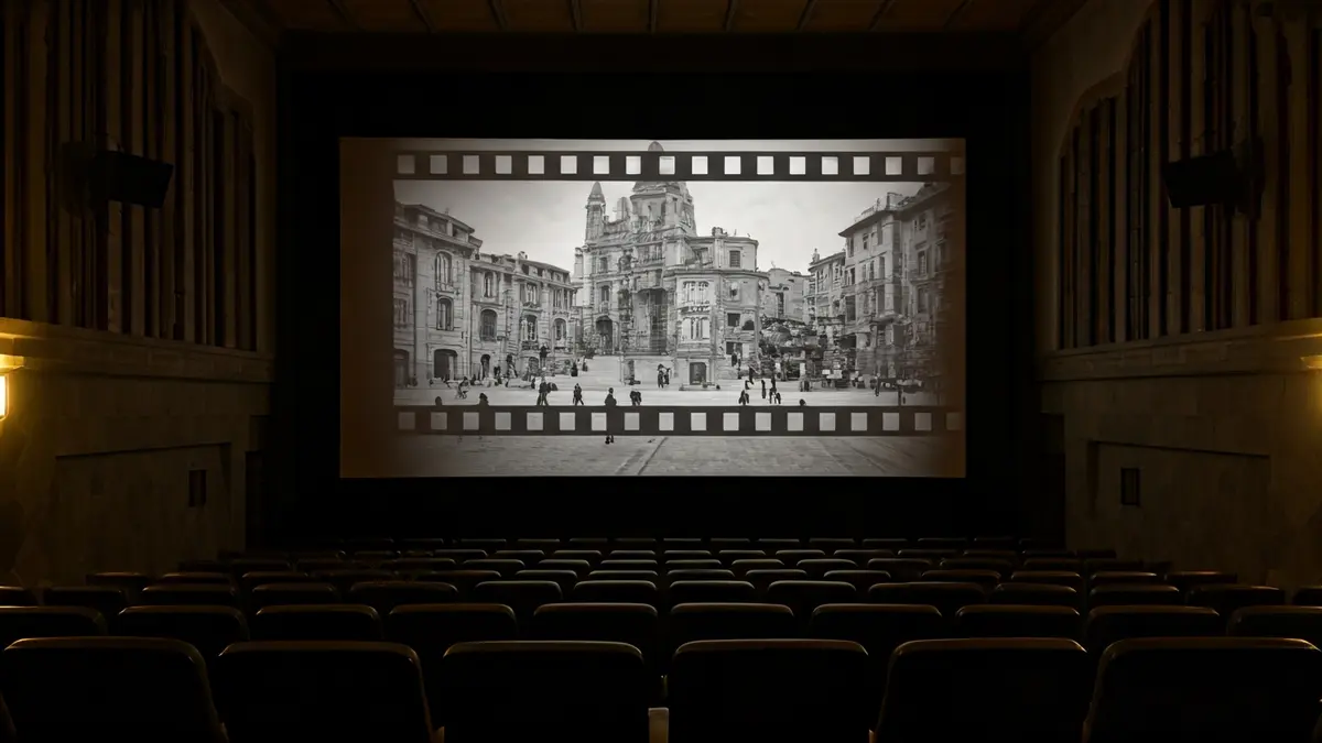 Generic image of a cinema interior, showing screen and seats.