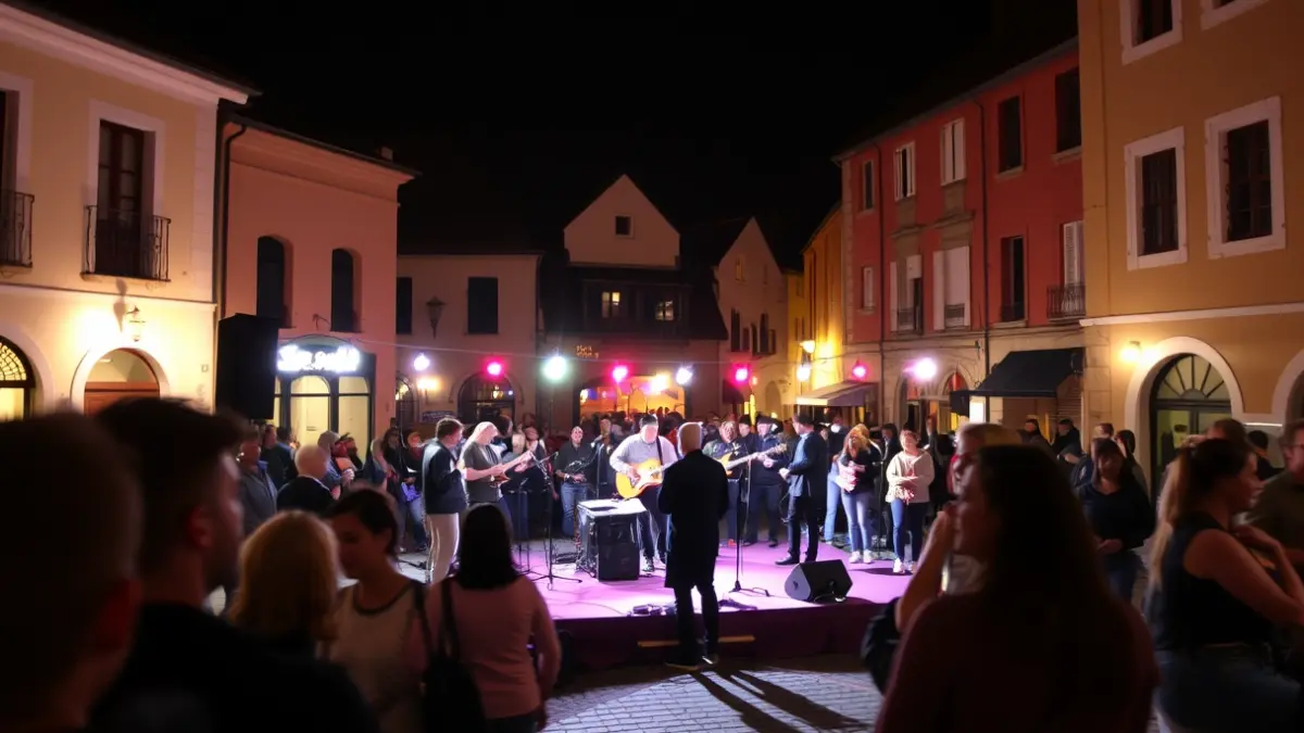 Image of a concert during the Youth Day in Arrankudiaga and Zollo.