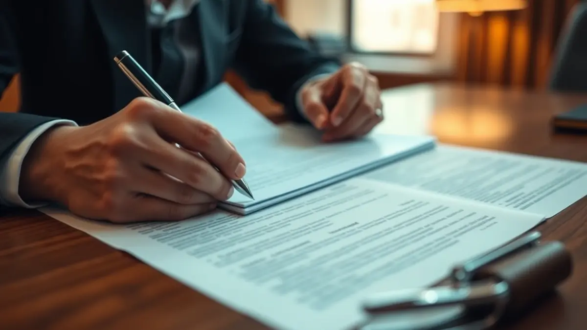 Generic image: hands signing documents on a desk.