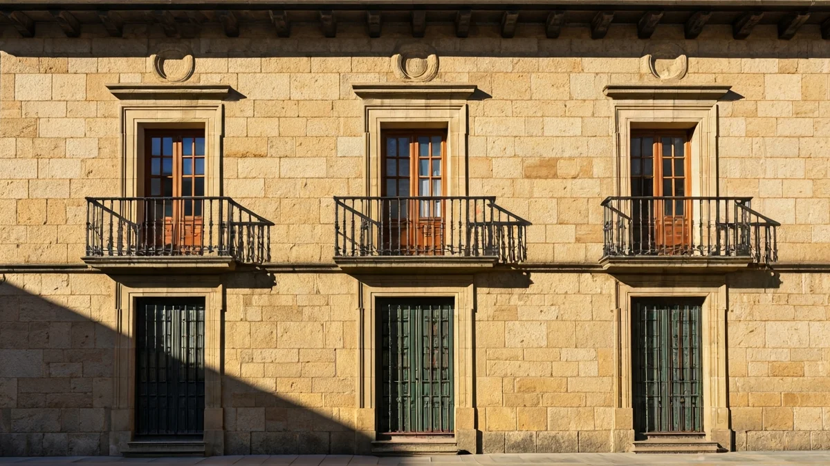 Astigarragako udaletxearen kanpoaldea, eguzki argitan.