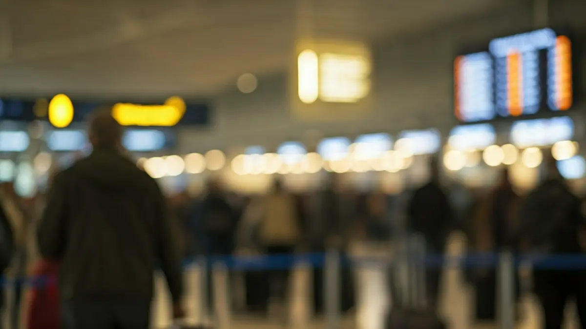 Irudi generikoa aireportuko irteera-paneleko atzerapenak erakusten.