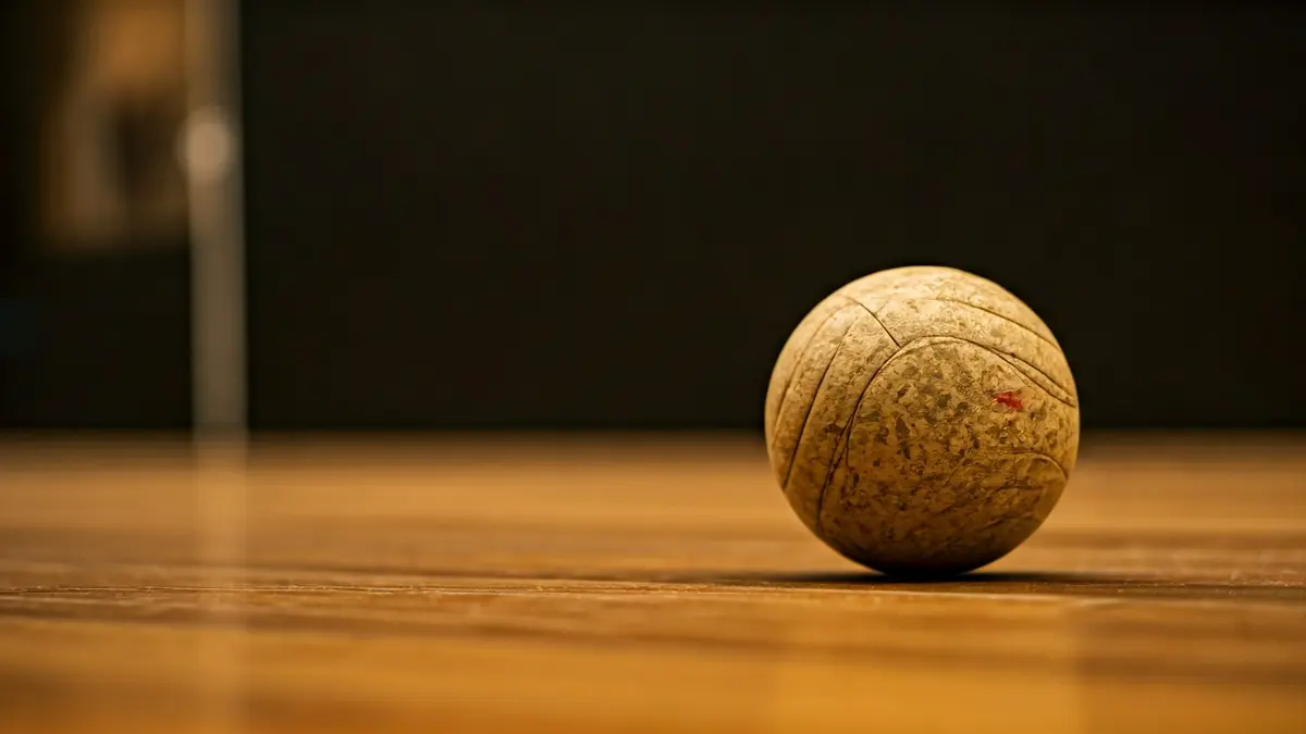 Imagen genérica de una pelota de pelota vasca en un frontón.