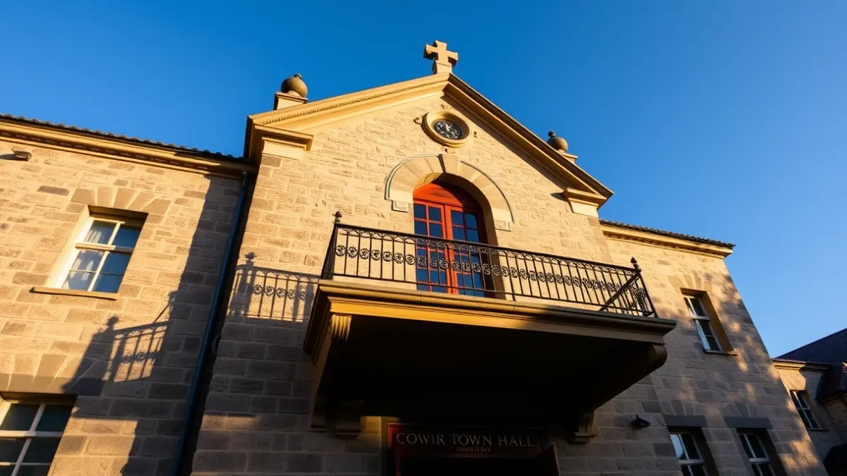 Azpeitiko udaletxearen irudi generikoa, eguzki argitan