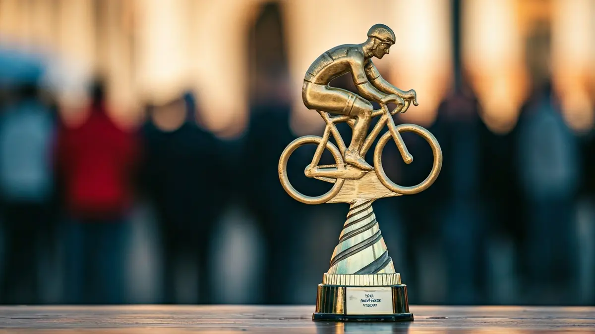 Basauriko elementu bat duen txirrindularitza garaikurraren irudia.