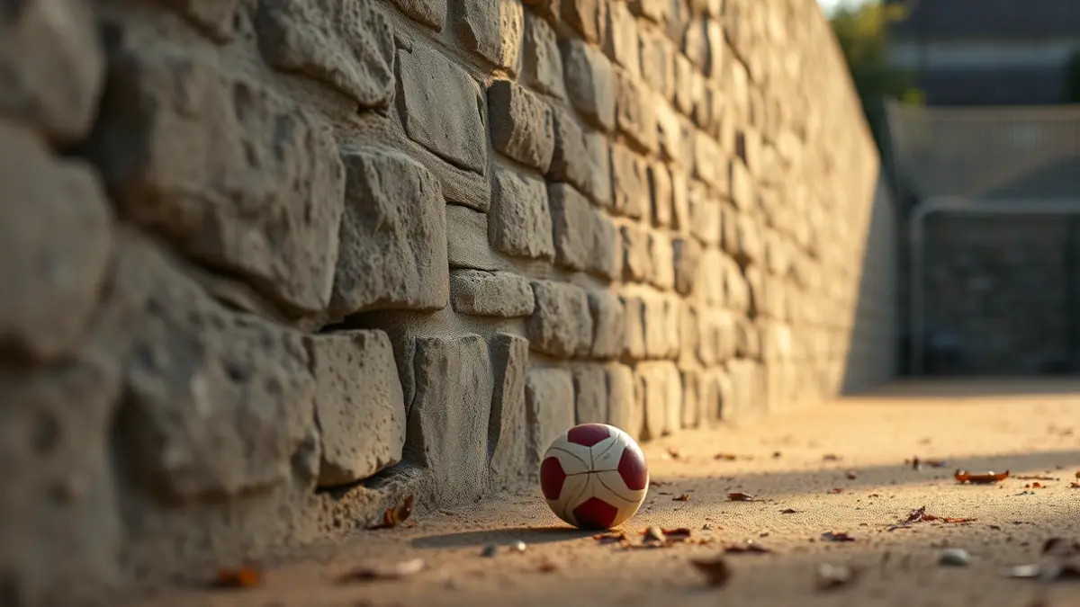 Generic image of a Basque pelota ball against a wall, representing a pelota match.