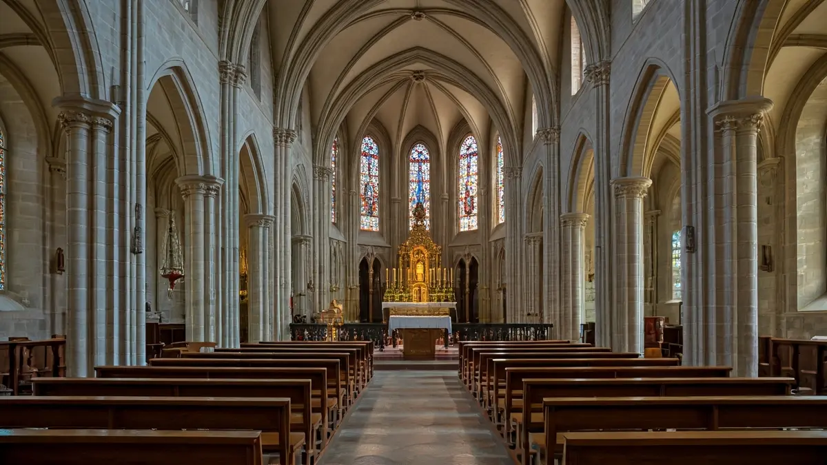 Irudi generikoa Euskadiko komentu baten barrualdekoa, argi leunarekin eta kapera lasai batekin.