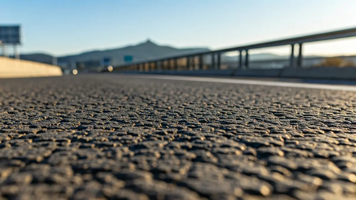 Irudi generikoa errepidearen asfaltoaren egoera txarra erakusten duena, konponketa beharra adieraziz.