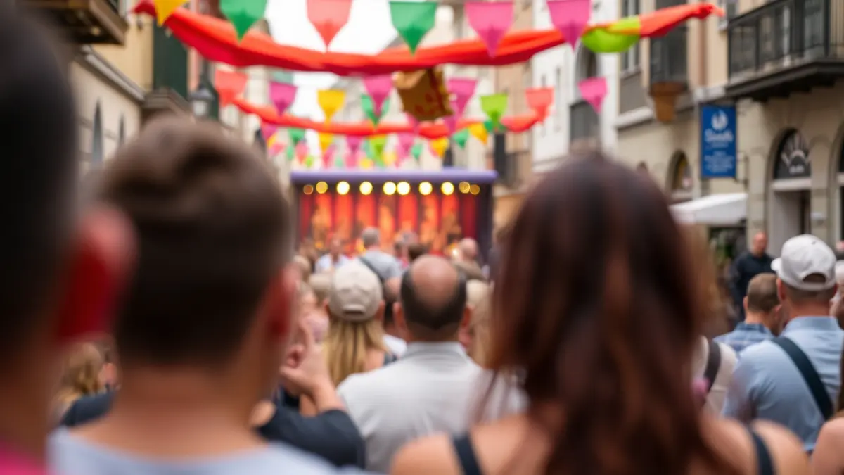 Generic image of spring cultural activities in the streets of Bilbao.