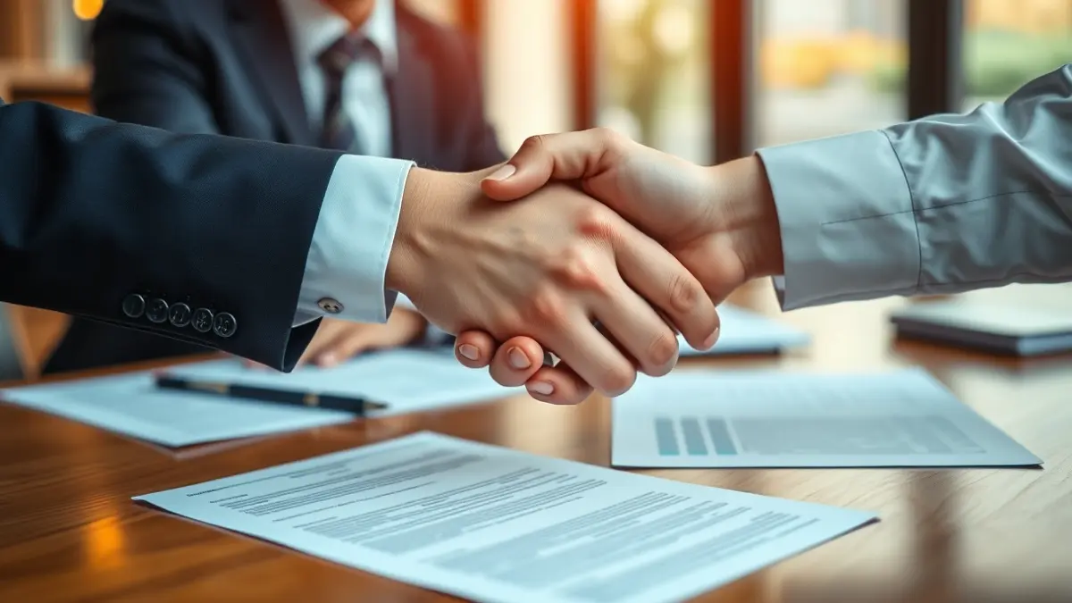 Irudi generikoa negozio-prestakuntzaren eta lankidetzaren eszenatoki bati buruz.