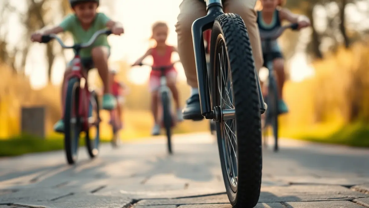 Carrera de bicicletas infantiles en Segura.