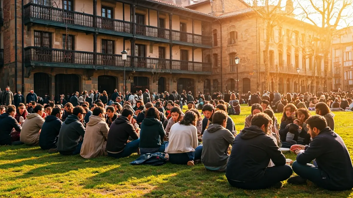 Irudi generikoa, jende talde bat parke batean bazkaltzen, integrazioa eta komunitatea sustatuz.