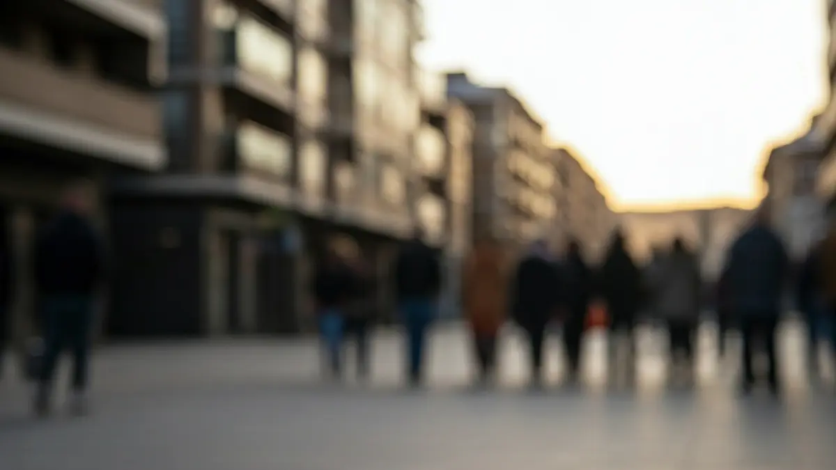 Irudi generikoa salgai dagoen etxebizitza baten seinalearena, atzealdean eraikin modernoak dituela.