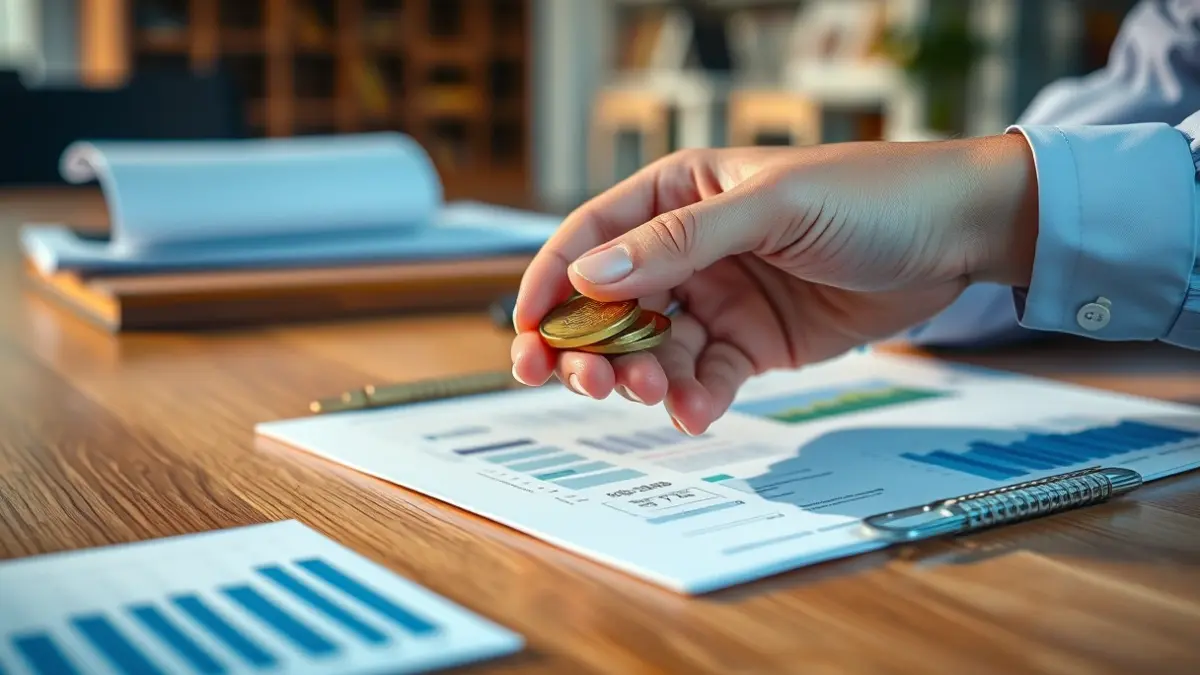 Imagen genérica: manos intercambiando monedas sobre un escritorio, simbolizando la actividad económica.