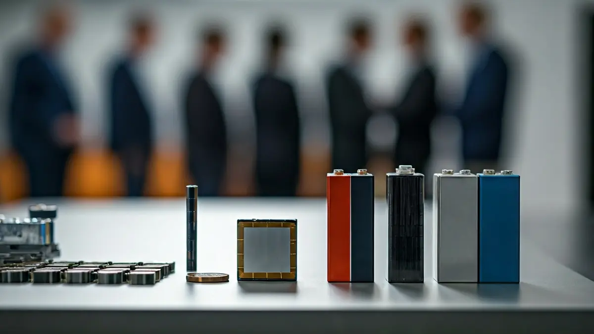 Imagen genérica de un laboratorio que analiza materiales de reciclaje de baterías.