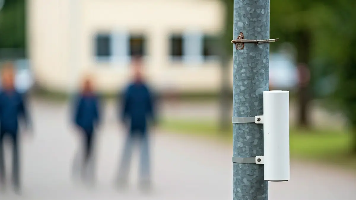 Generic image of an air quality measurement device in a school environment.