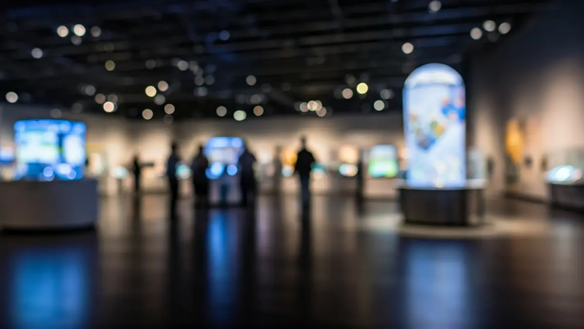 Interior of Eureka Zientzia Museoa with interactive exhibits and natural light.