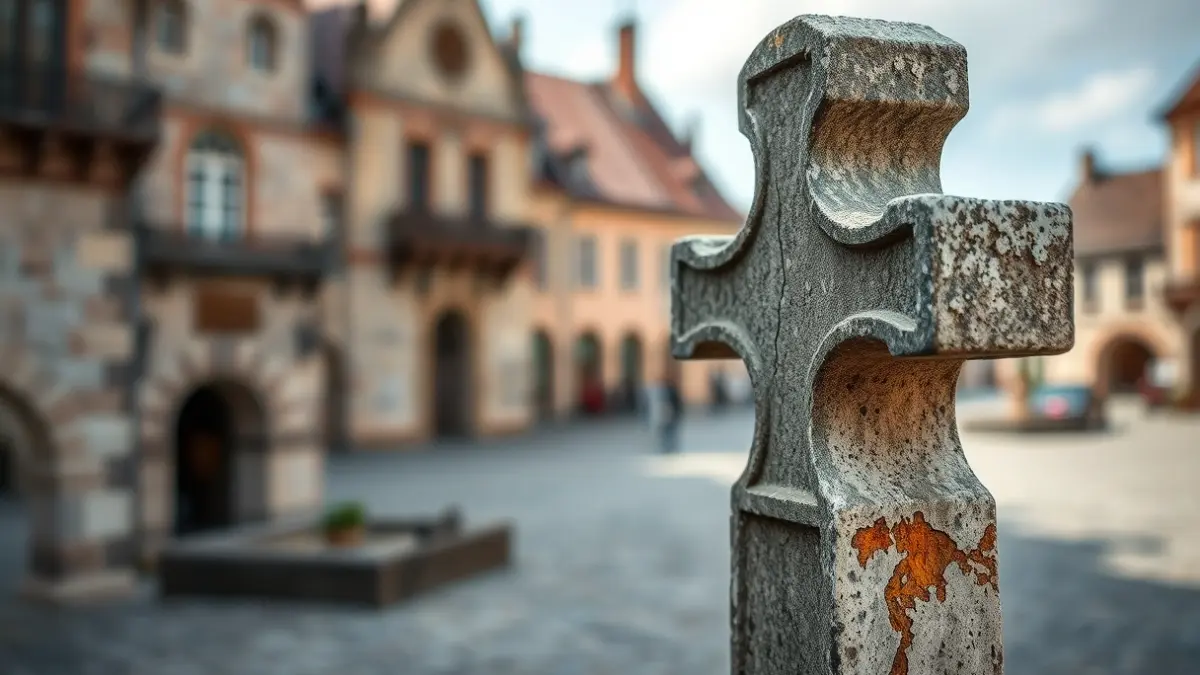 Restauración de la cruz de Pinondo y la escultura de Pablo Pedro Astarloa en Durango.