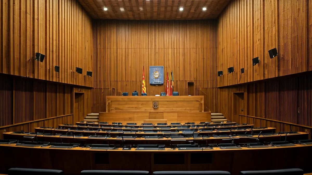Generic image of a municipal council chamber, representing the work of Eibar's City Council.