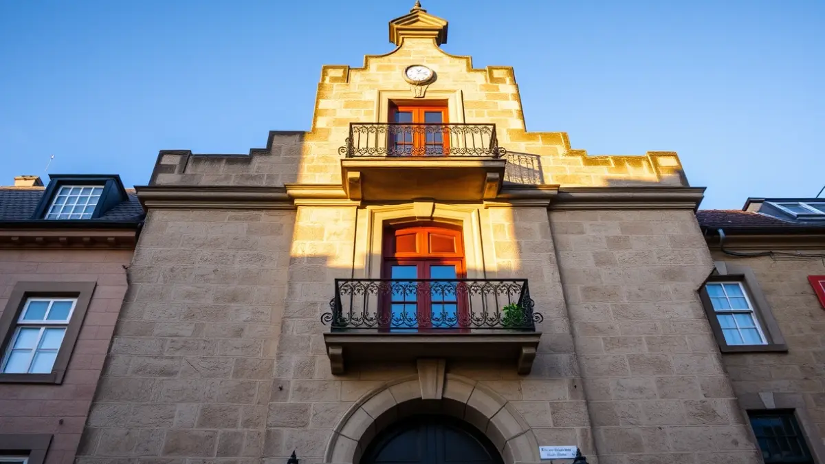Generic image of Oñati town hall, under sunlight