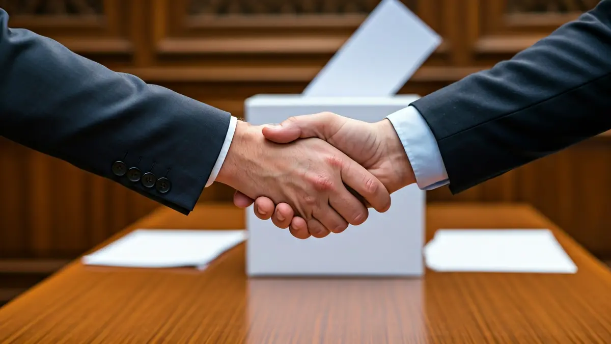 Generic image representing electoral results negotiation.