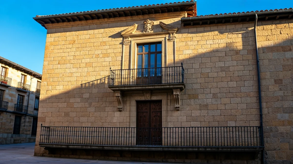 Eibarko udaletxearen irudia, eguzki argitan.