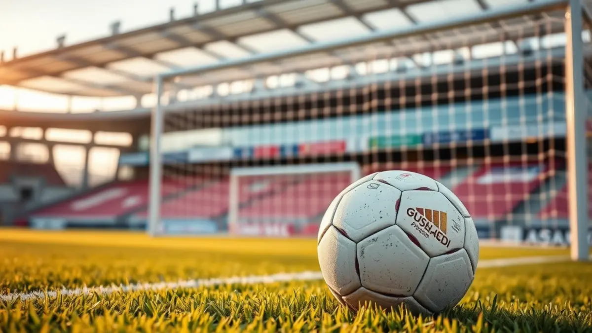 Imagen genérica de un balón de fútbol en césped verde, con una red de portería difuminada al fondo.