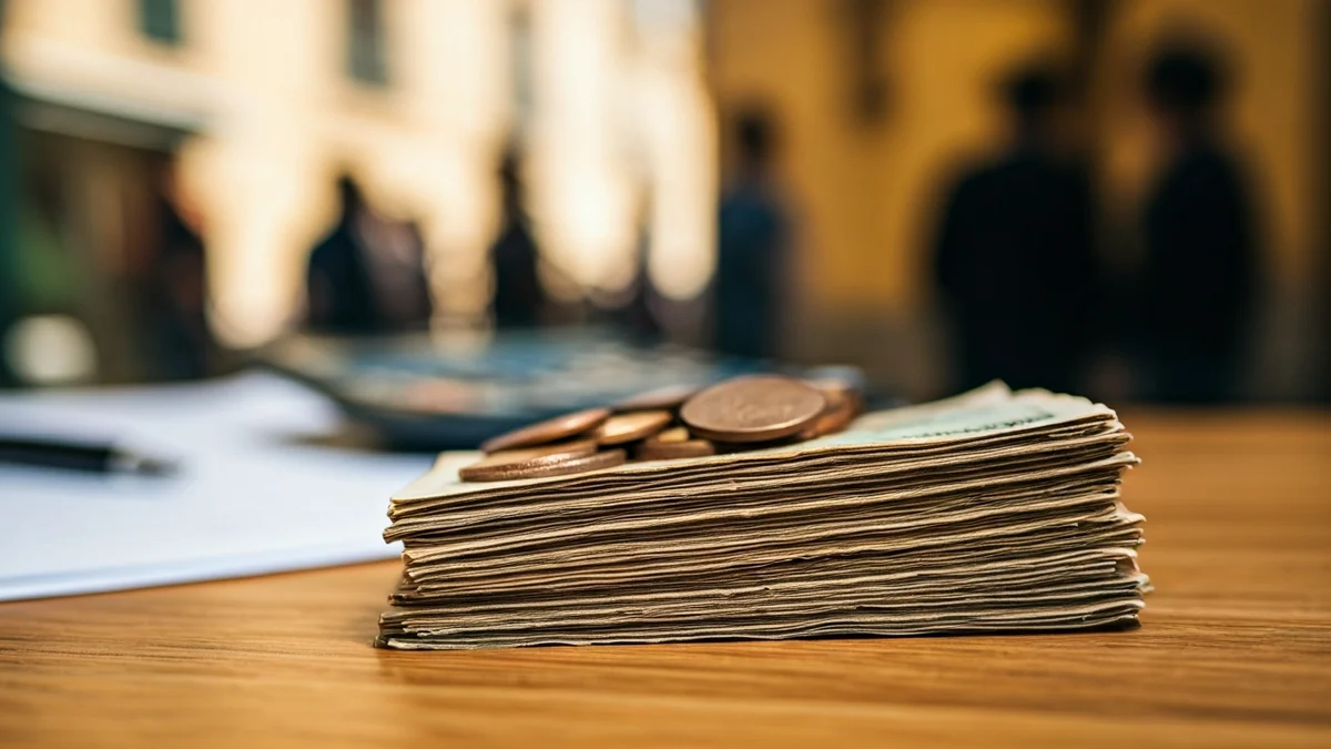 Imatge genèrica de diners antics i documents financers, simbolitzant estalvis perduts.