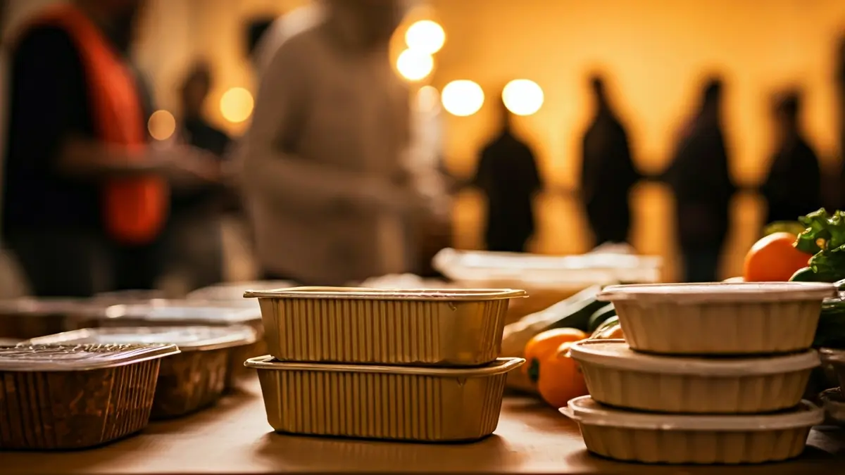 Irudi generikoa elikagaiak biltegi batean sailkatzen.