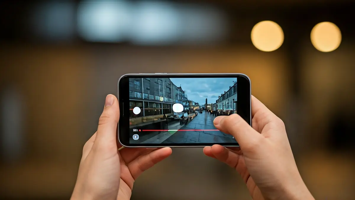 Generic image of a smartphone screen displaying a short video.