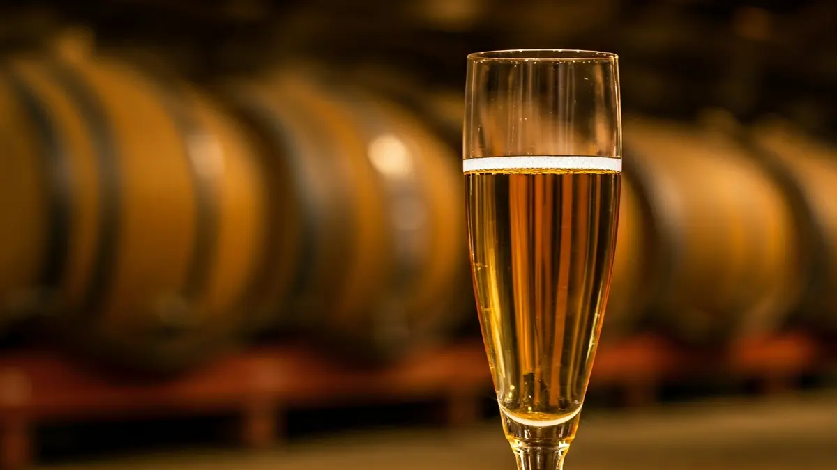 Sagardo baso baten irudi generikoa, upeltegi baten atzealde lausoarekin.