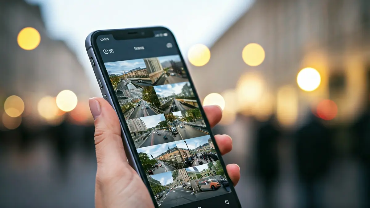 Generic image of a smartphone screen displaying an interactive traffic monitoring tool.
