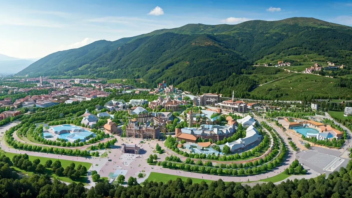 Gasteizen amestutako Biopolis parke tematikoaren plano baten irudi generikoa.