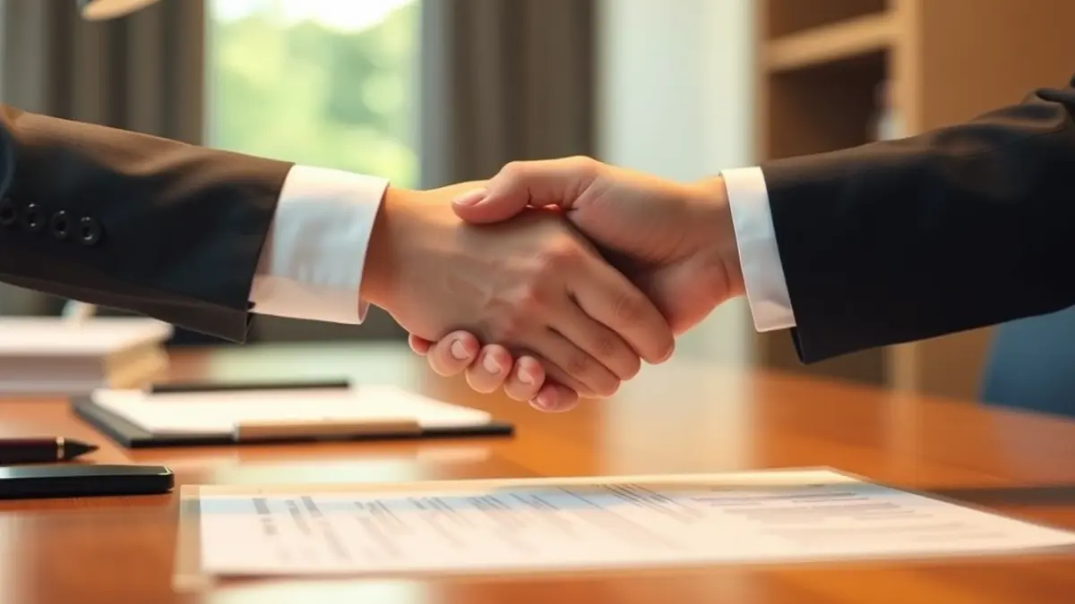 Generic image representing a business transfer or agreement.