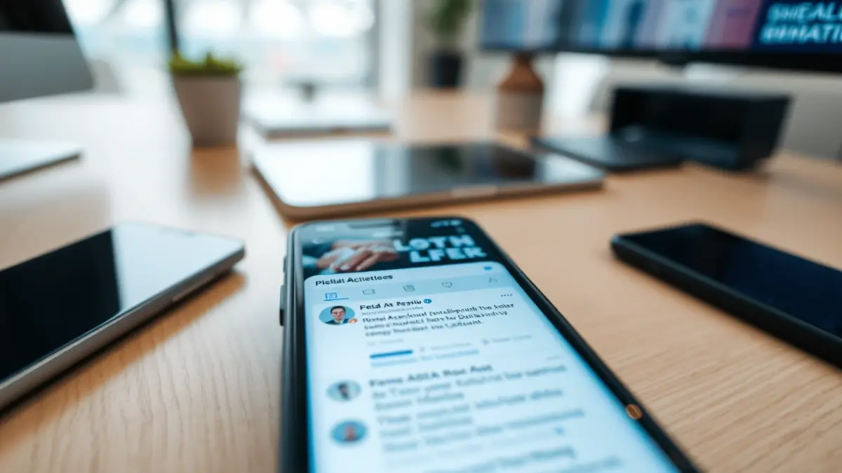 Generic image of a political campaign on social media.