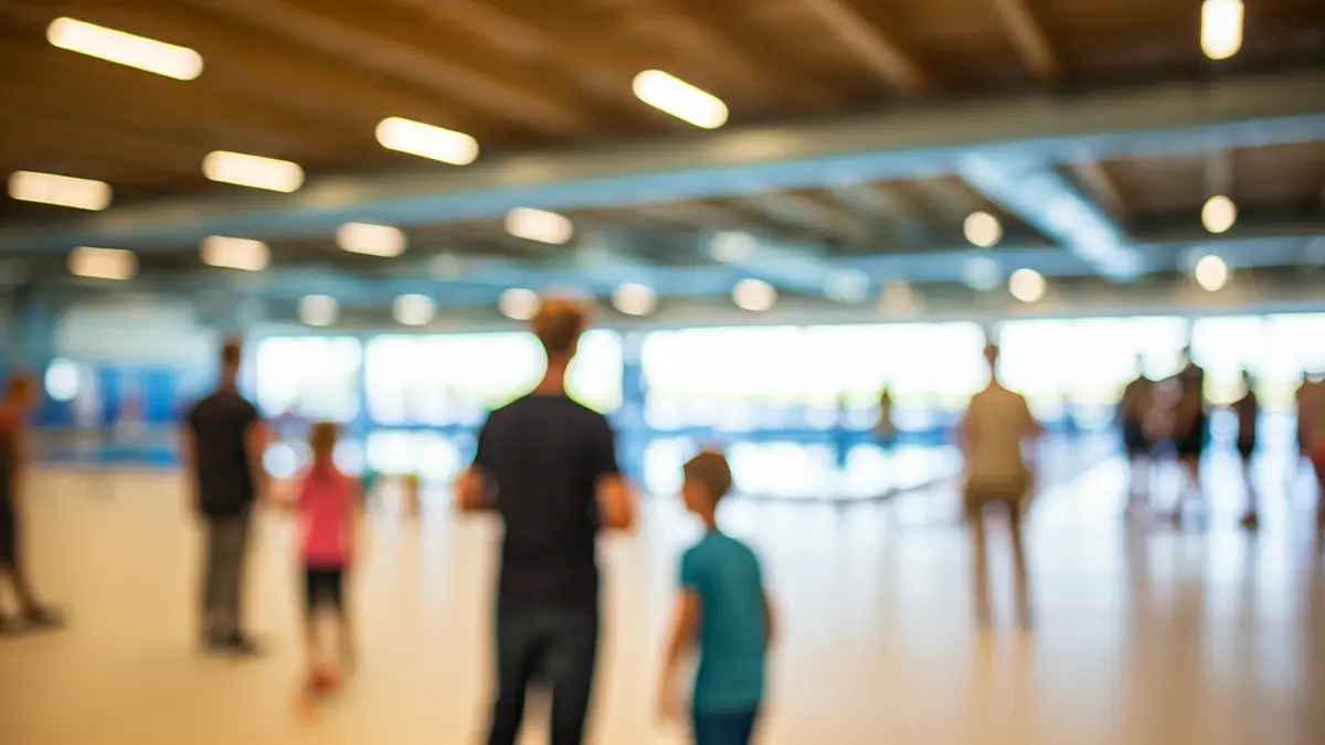 Imagen genérica de las instalaciones deportivas de Getxo Kirolak, con piscina y pistas de tenis.