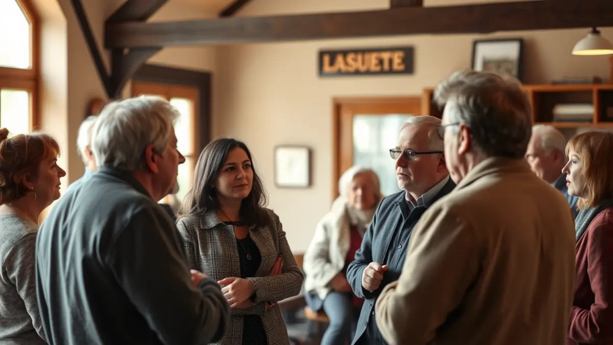 Generic image of a group of people conversing to learn Basque.
