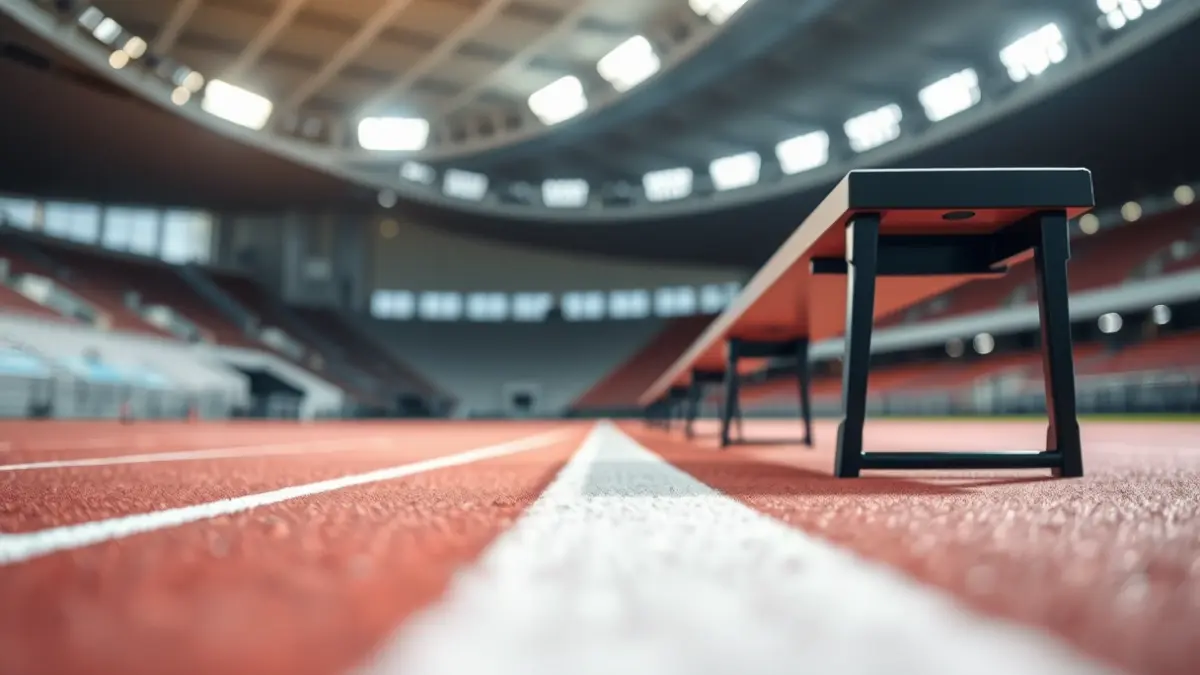 Generic image of an athletics track, symbolizing speed and competition.