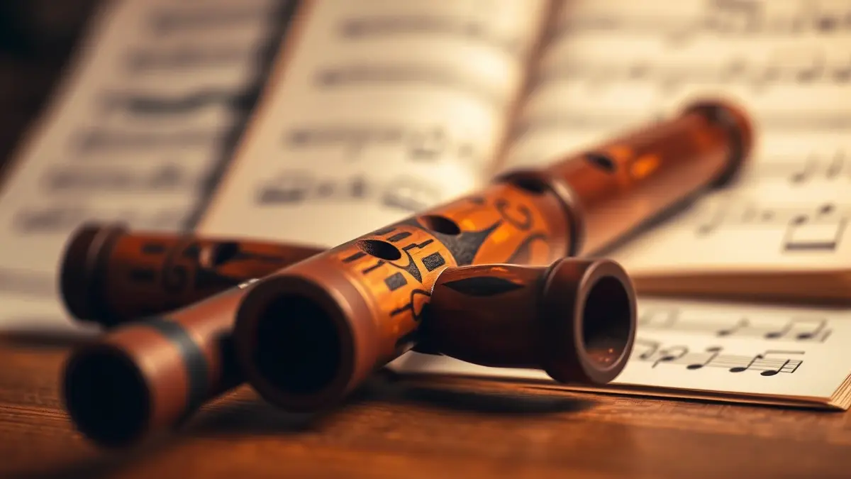 Imagen genérica de un txistu tradicional, representando la tradición musical.