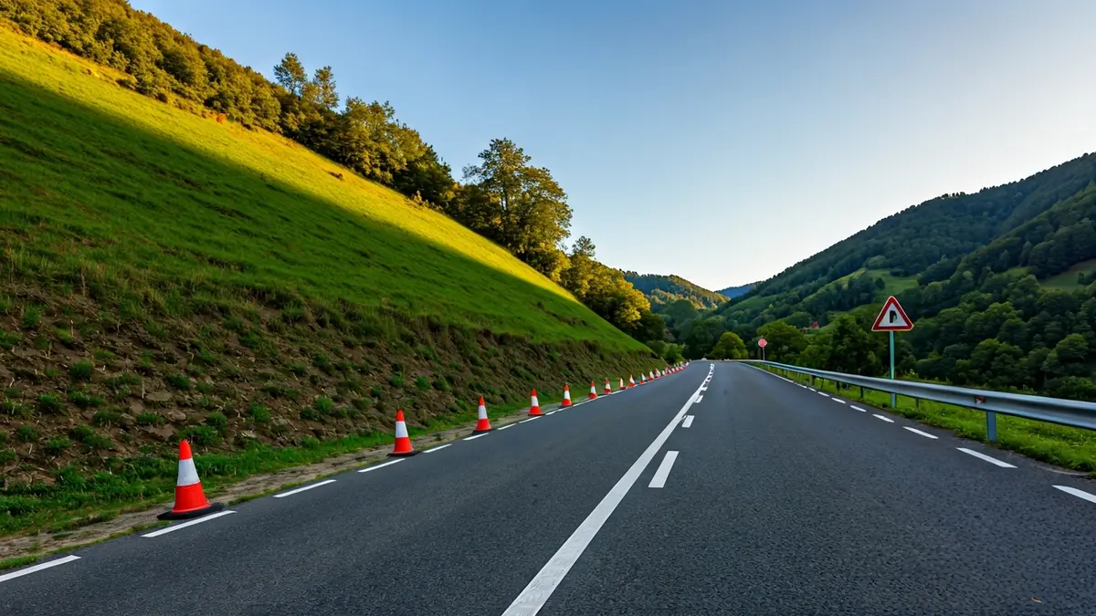Road closures in the Basque Country mountains due to the Itzulia race.
