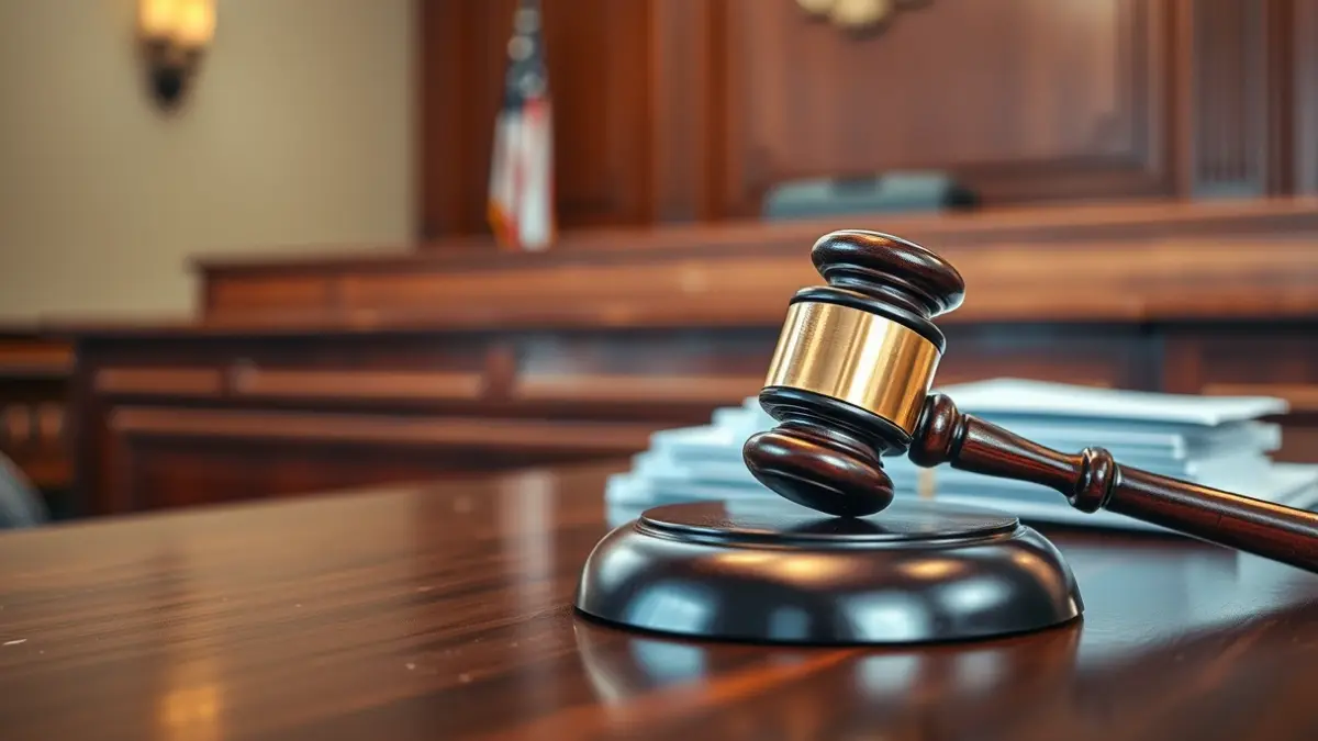 Imagen genérica de un mazo en un escritorio de un juzgado, símbolo de la justicia.