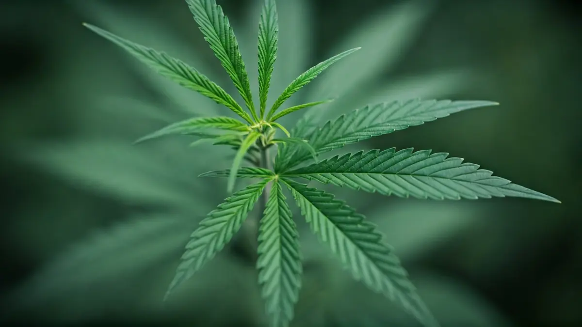 Irudi generikoa kalamu hosto baten xehetasunekin, argi naturalarekin.